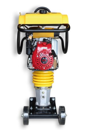 Bailarina compactadora Burcat Power BP-RM75 con motor Honda GX R120, vista frontal